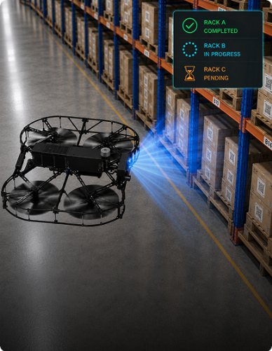 Drone Cycle Counting for Faster Inventory Validation