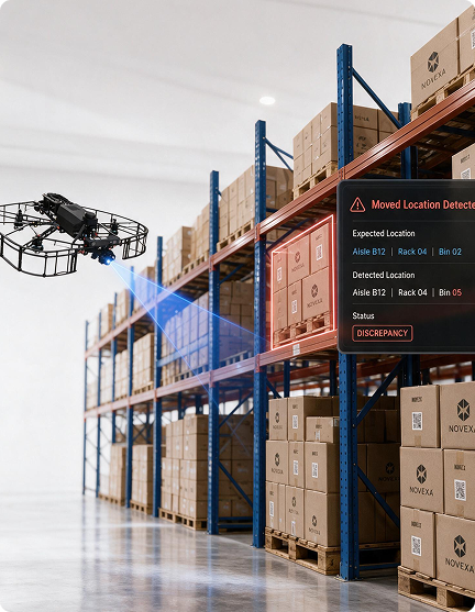 Drone Inventory Tracking for Moved Location Verification
