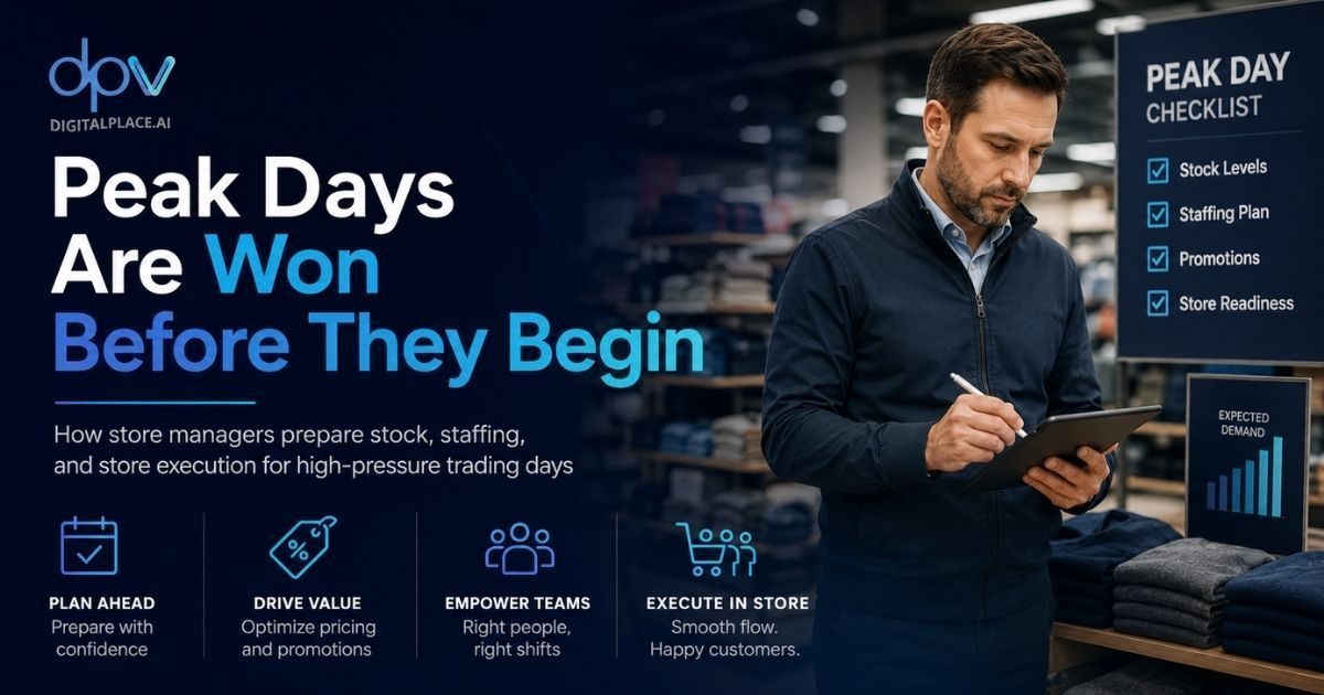 in retail - peak days are won before they begin