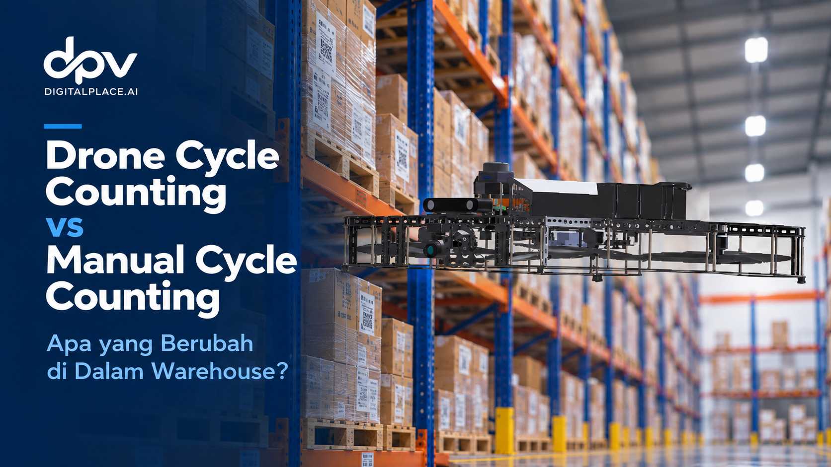 Drone Cycle Counting vs Manual Cycle Counting: Apa yang Berubah di Dalam Warehouse?