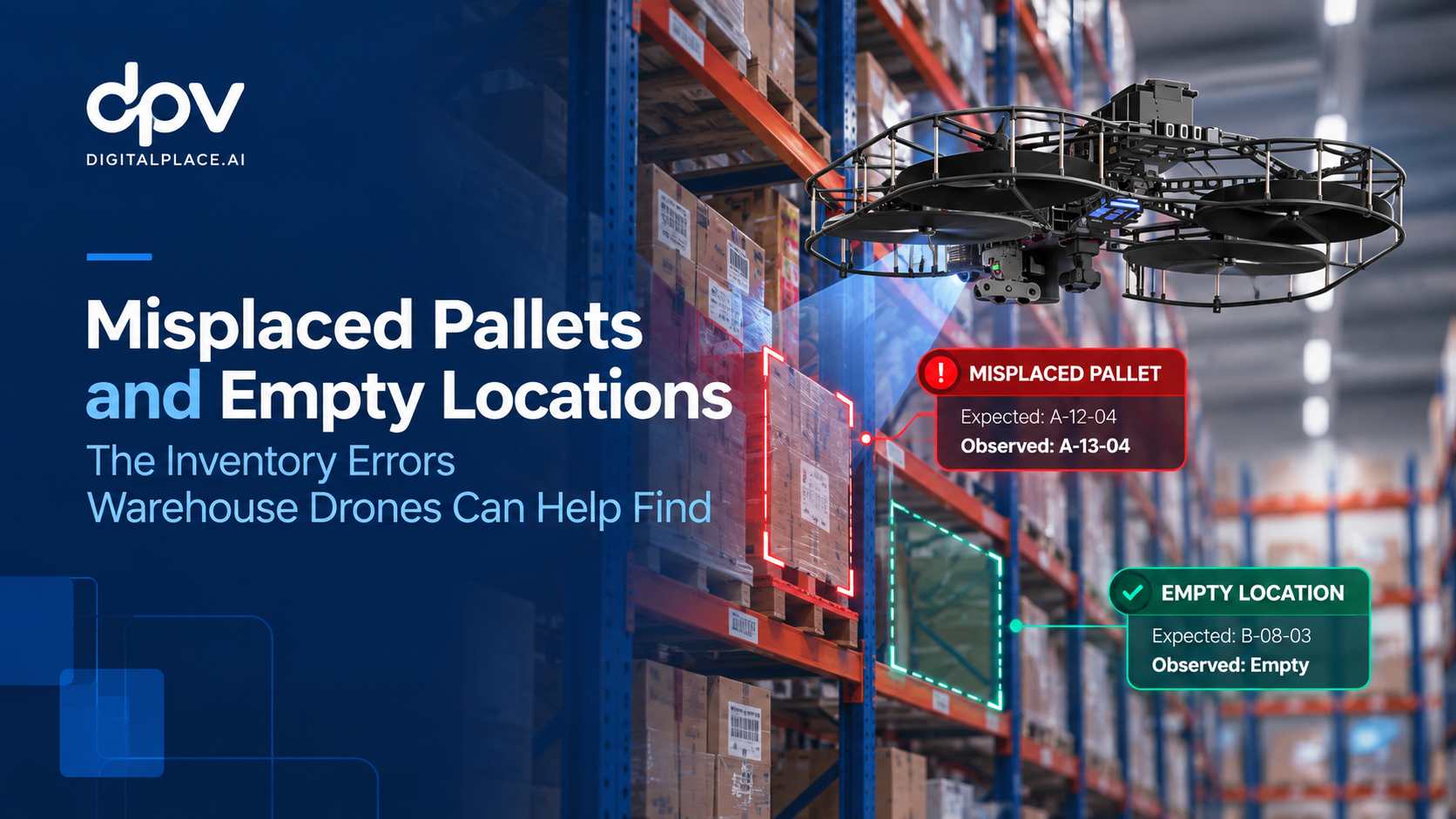 Misplaced Pallets and Empty Locations: The Inventory Errors Warehouse Drones Can Help Find